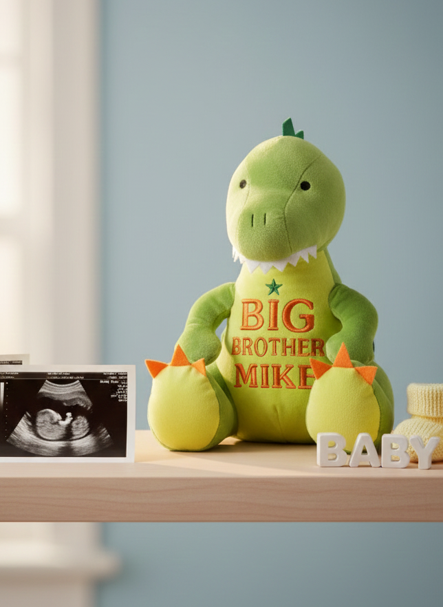 Personalised Big Brother Teddy Bear – New Sibling Gift – Custom Name