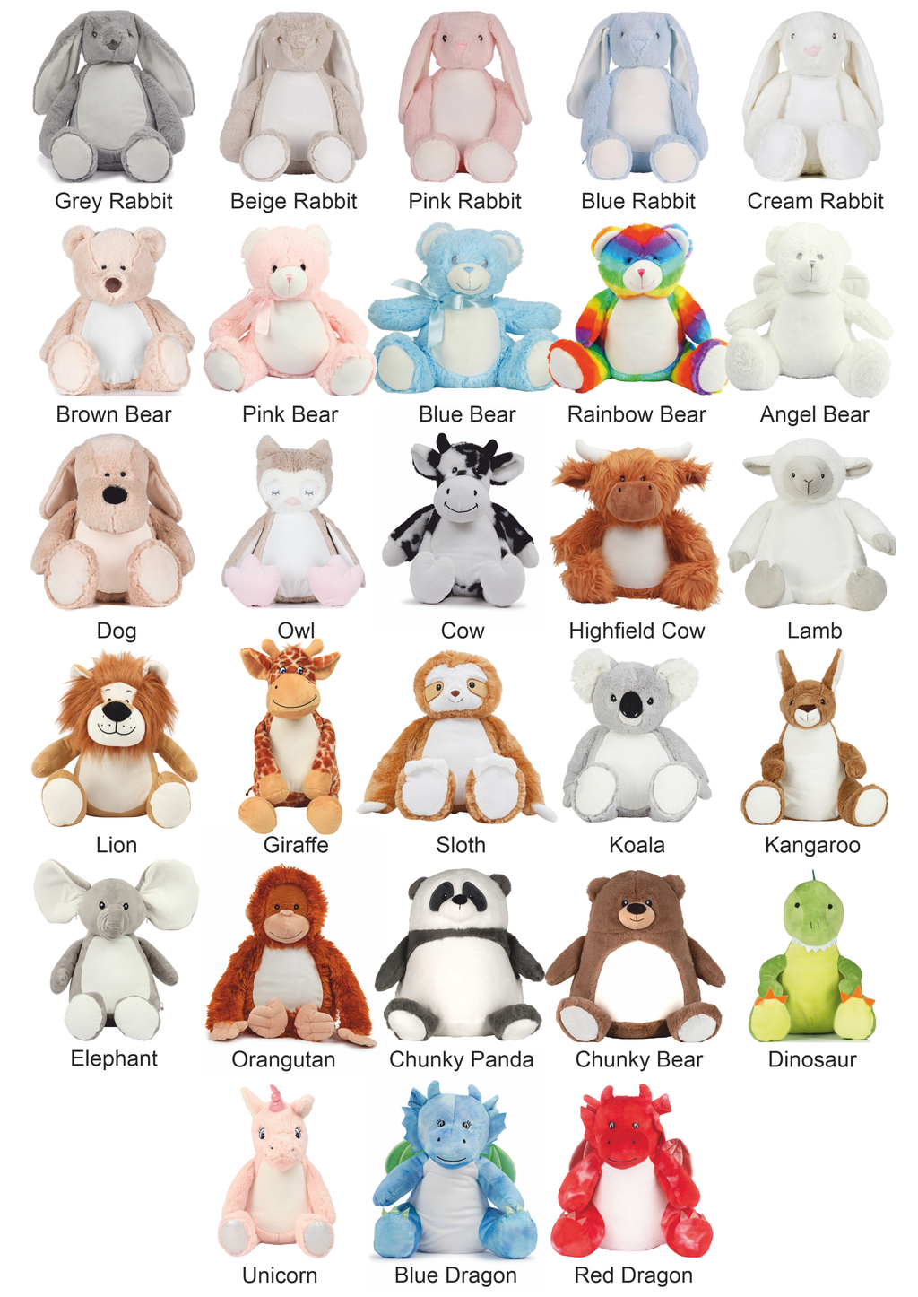 Embroidered Personalised Birth Stats Teddy Bear | New Baby Keepsake